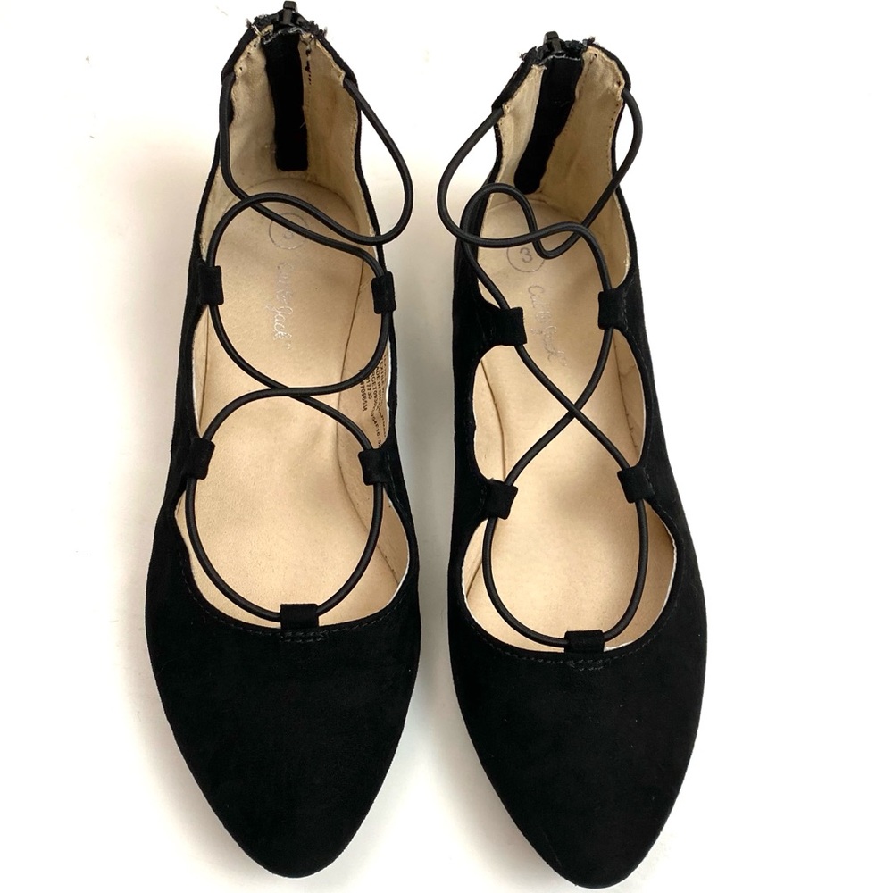 Cat & Jack Girl’s Evita Black Flats